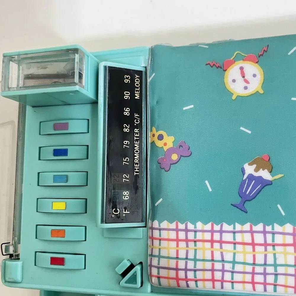Vintage Sanrio Bear Padded Multi-Function Pencil Case Pop-Open Compartments 1990